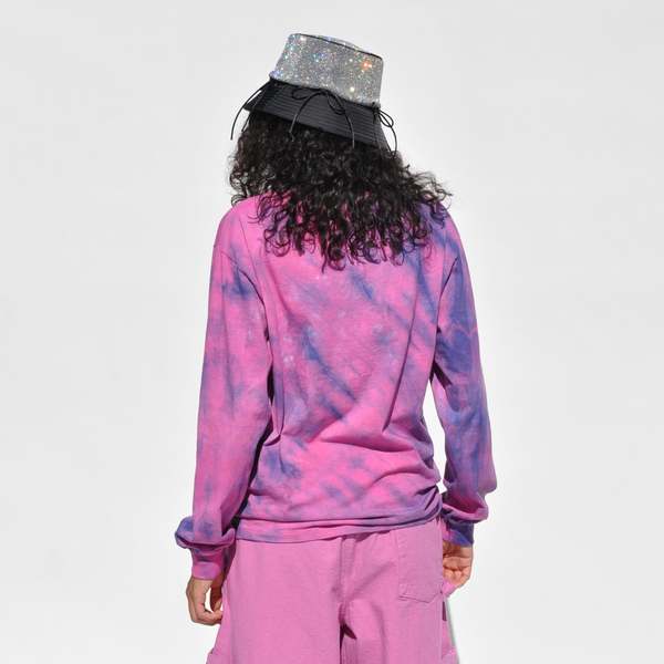 ミュージシャン ITAN GEISHA LONG SLEEVE TEE PALE PURPLE City Pop Girl Shirt 80s Japanese Music Album Cover T-shirt