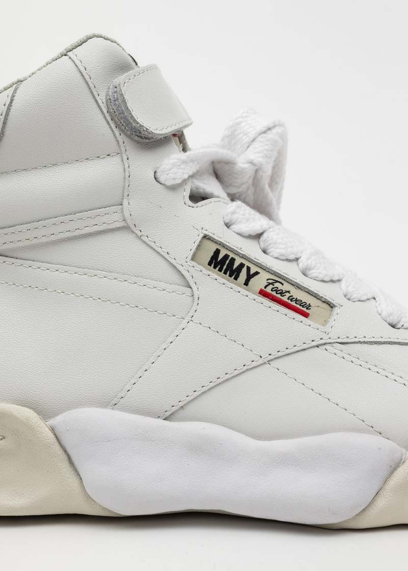 Mihara Yasuhiro OG Sole Leather High Top Sneaker - White