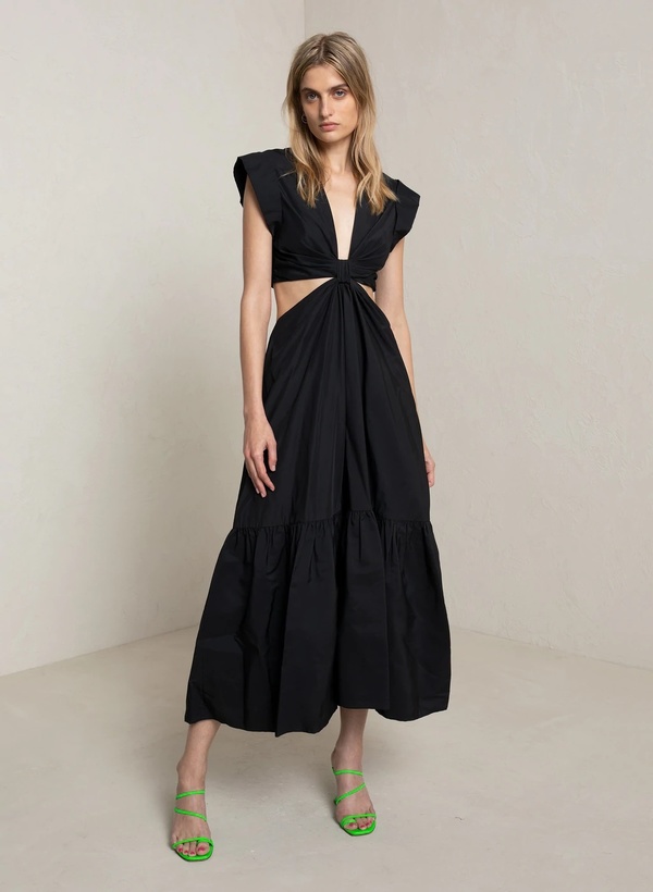 alc alexandria midi dress A.L.C. Alexandria Cut-Out Midi-Dress