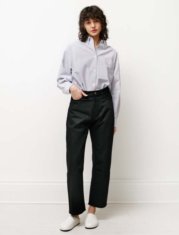 Studio Nicholson Ruthe Selvedge Denim - Black | Garmentory