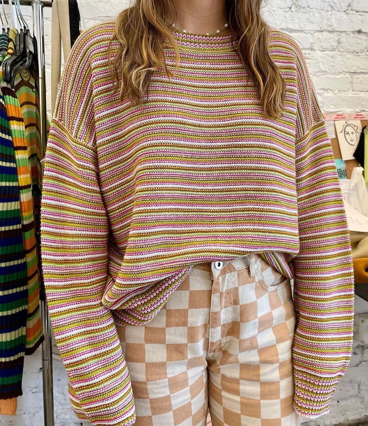 LISA SAYS GAH Luca Sweater Camp Stripe - Image 1 of 6