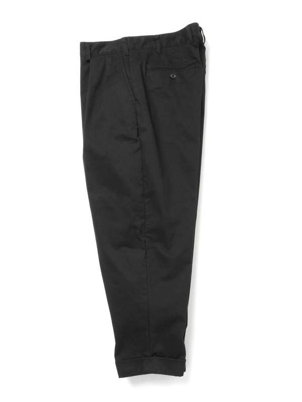 Beams Plus 2 Pleats Twill pants - Black | Garmentory