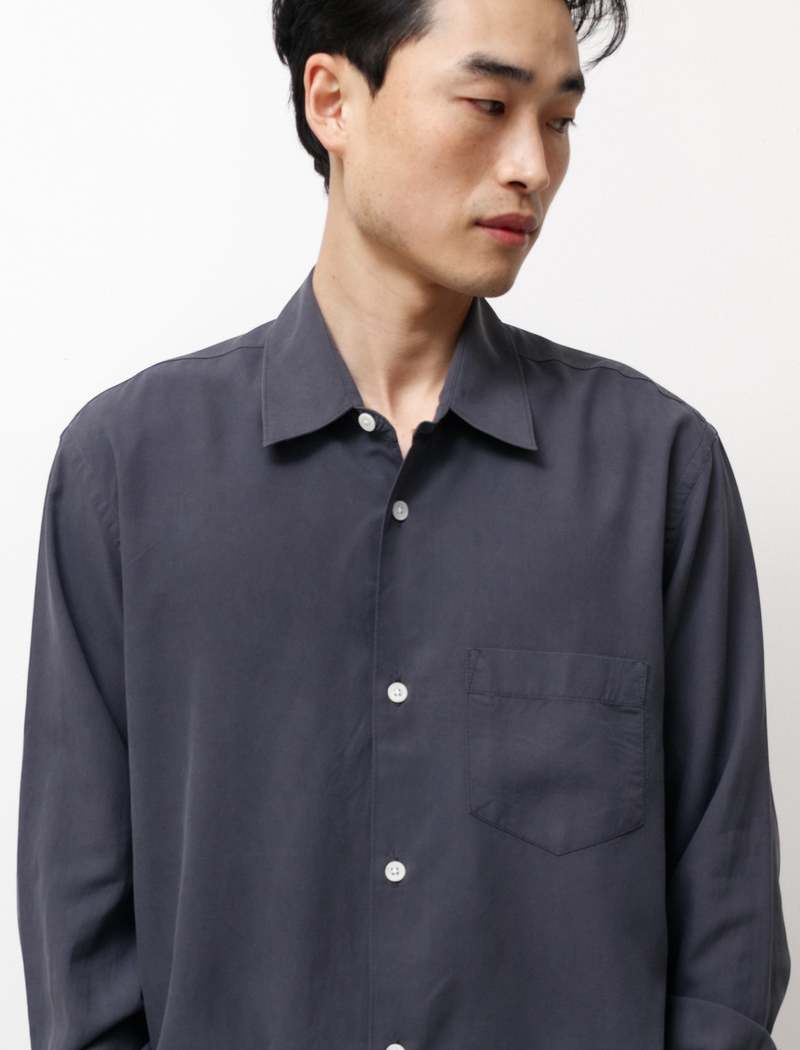 our legacy initial shirt シルク Our Legacy - Initial Shirt Vintage Blue