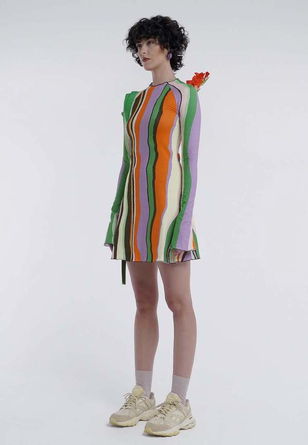 circus mini dress Mini Dress LS Colorful Circus
