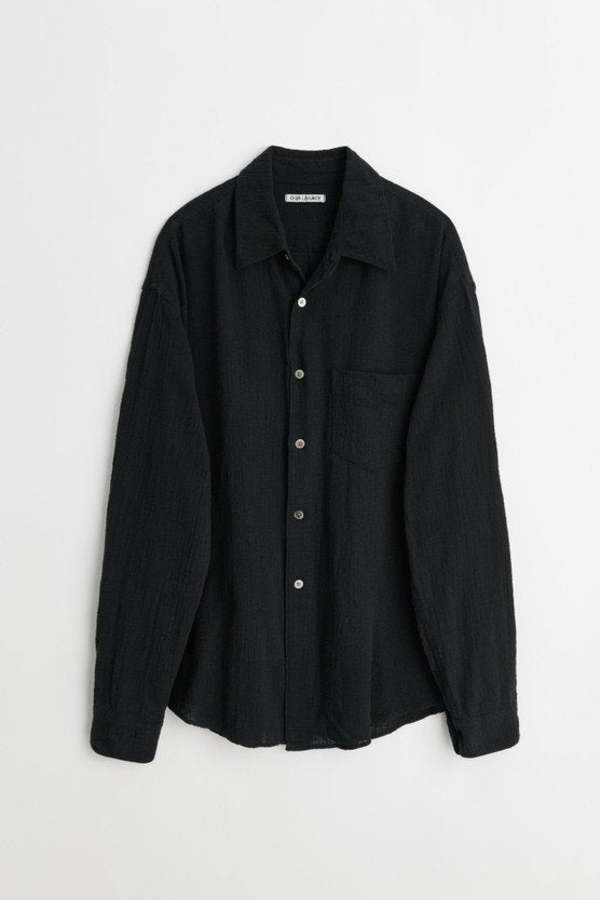 Our Legacy Air Cotton Coco Shirt - Washed Black | Garmentory