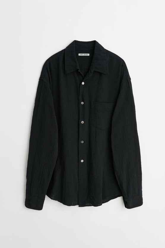 Our Legacy Air Cotton Coco Shirt - Washed Black | Garmentory
