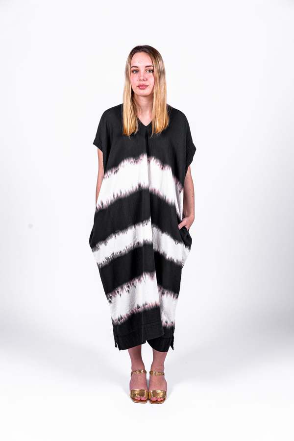 Atelier Delphine Crescent Dress - Navy Shibori Atelier Delphine Crescent Dress - Navy Shibori