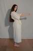 OUND HAND DYED REPURPOSED BED LINEN  ROBE DRESS - LINEN - Thumbnail 2