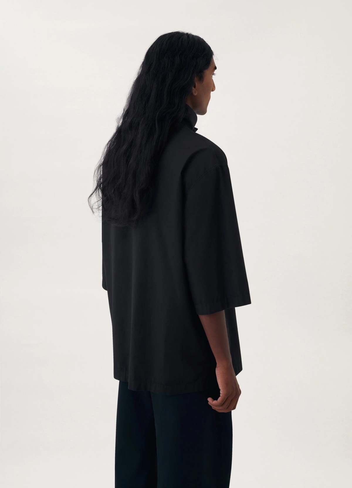 Lemaire Vareuse SS Top - Black | Garmentory