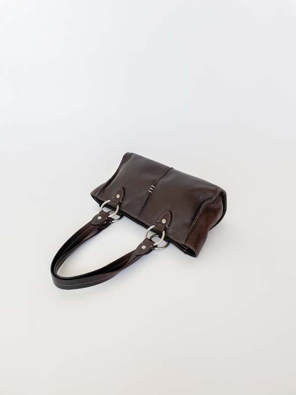 Leather Purse Brown Garmentory