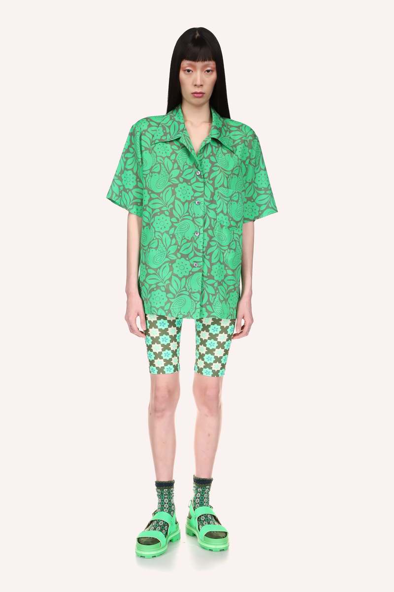 Anna Sui Utopian Gingham Bike Shorts