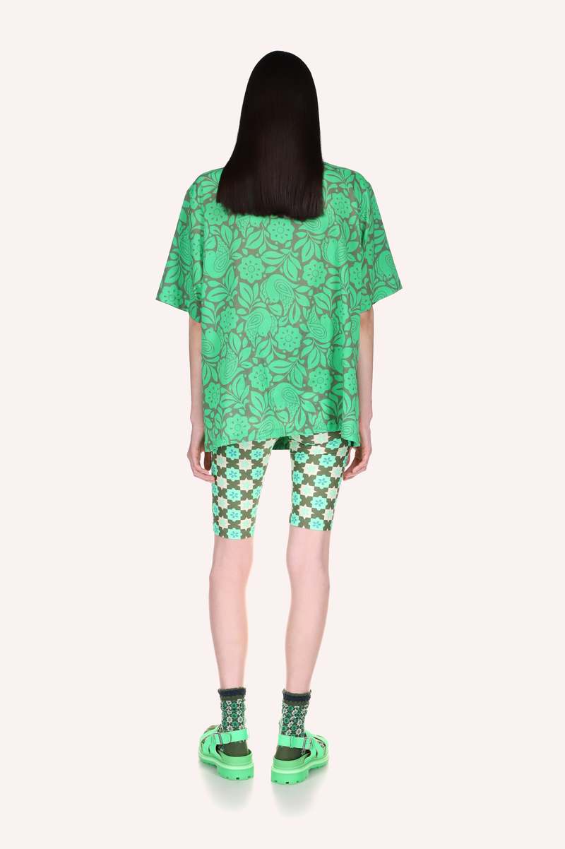 Anna Sui Utopian Gingham Bike Shorts