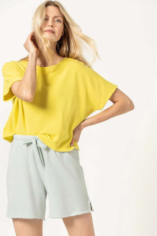 lemongrass double folded dolman
