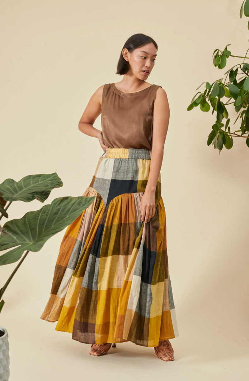 RUJUTA SHETH Leila Skirt - Marni Chex | Garmentory