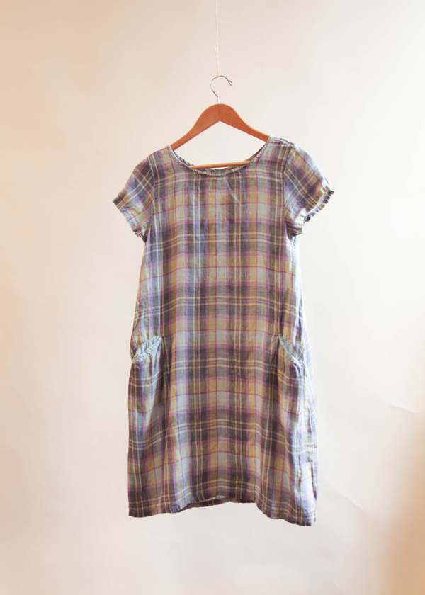 CP SHADES Esme Plaid Dress - Perla 