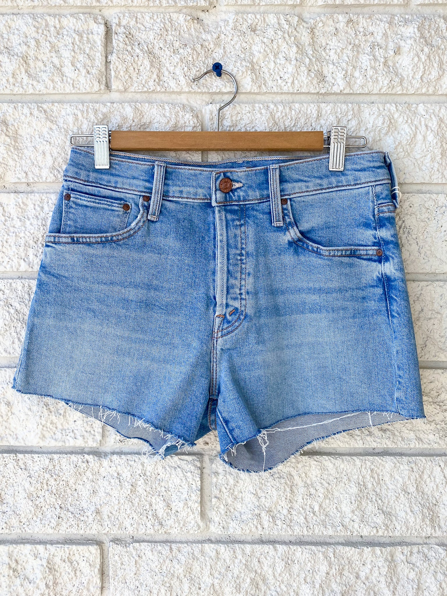 Mother Denim Scrapper Cut Off Fray 