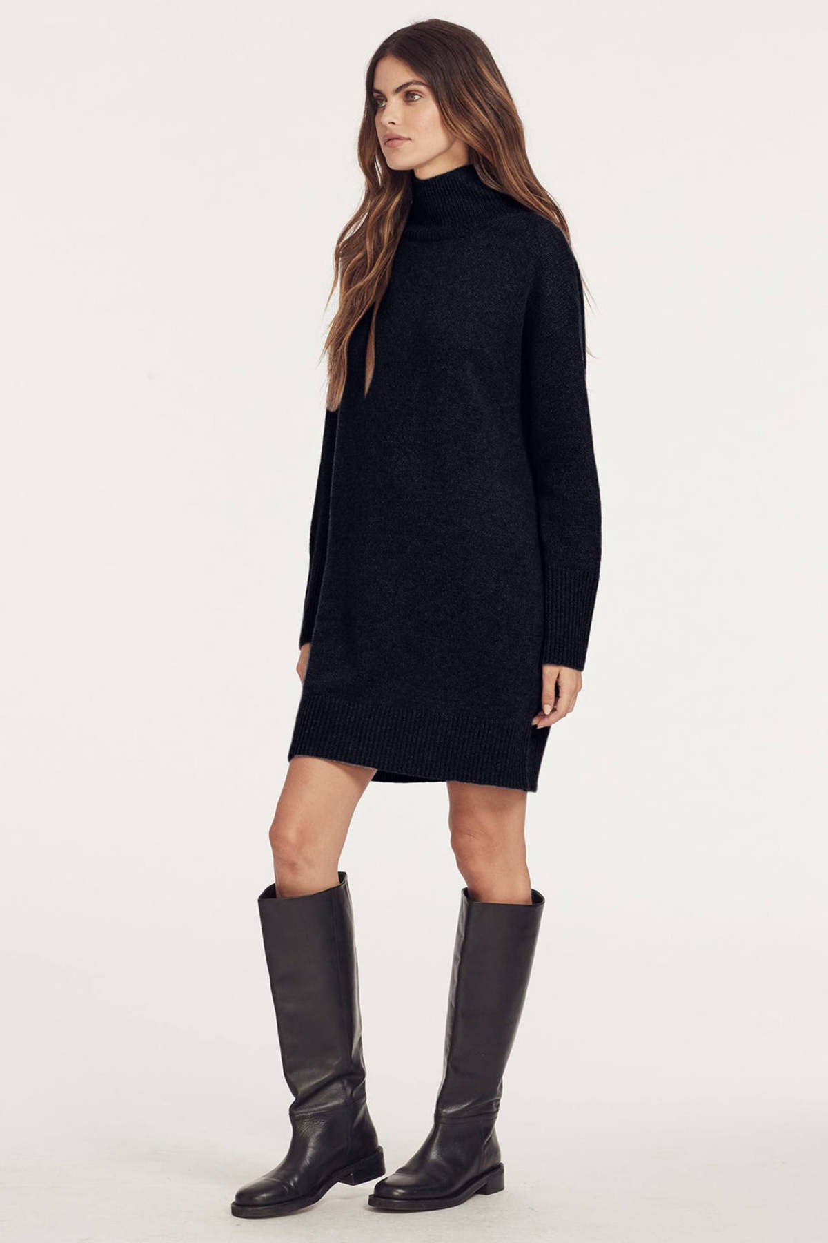 360 Cashmere Parker Dress - Black | Garmentory 360 Cashmere Parker Dress - Black | Garmentory