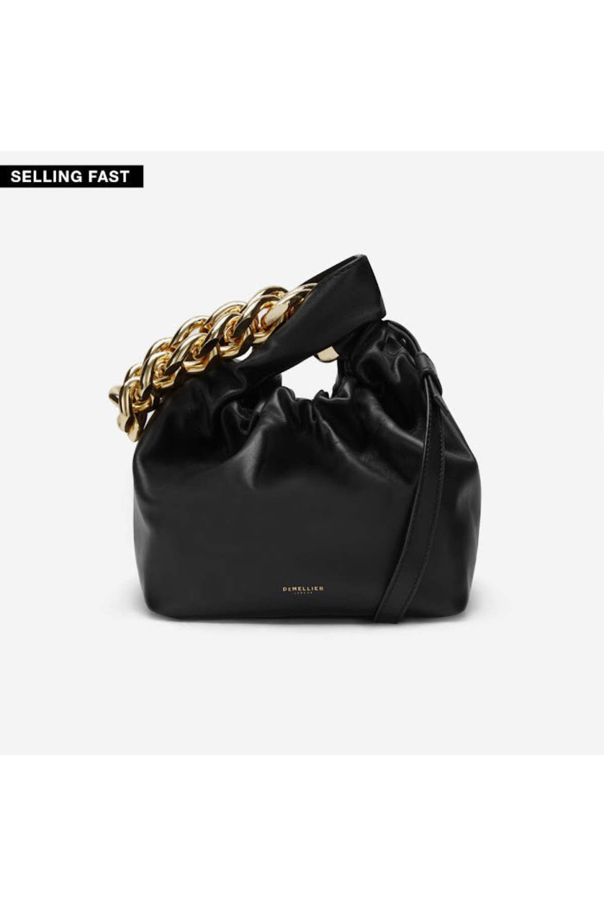 DeMellier London The Santa Monica with Chain Smooth Leather Bag - Black on  Garmentory