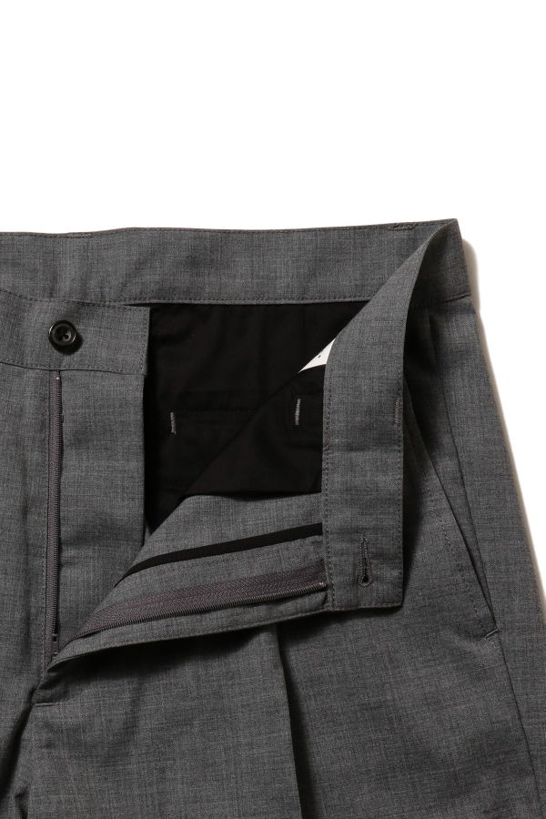 Beams Plus 1Pleat Combat Wool Tropical Pants - Grey