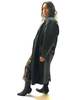 Vintage Banshee Long Leather Trench  - Black  - Thumbnail 2