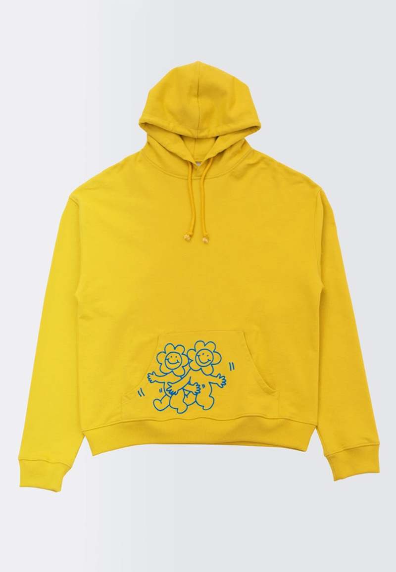 Carne Bollente Grow Your Love Hoodie - Washed Mustard