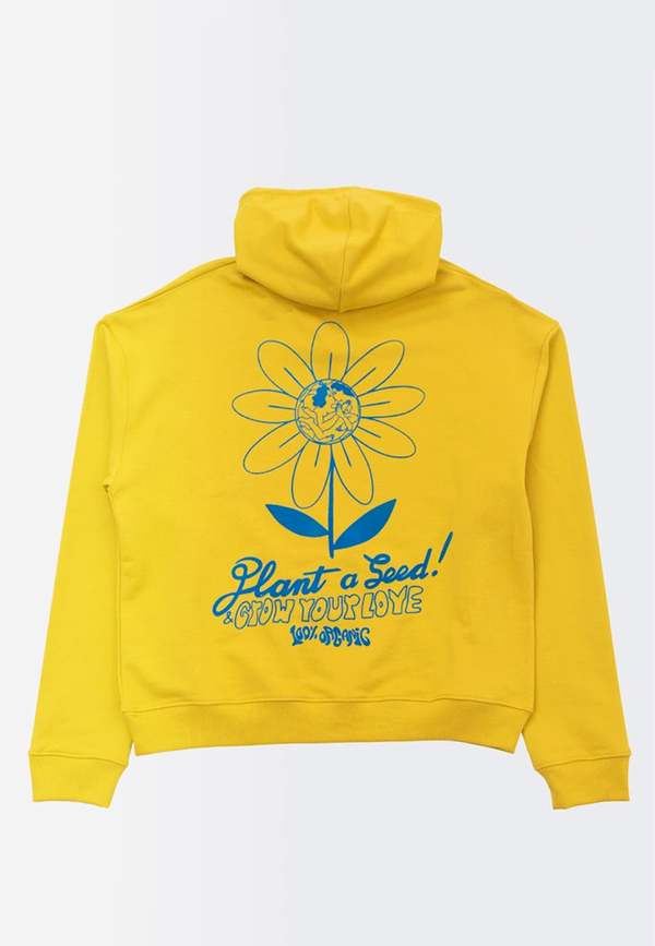 Carne Bollente Grow Your Love Hoodie - Washed Mustard