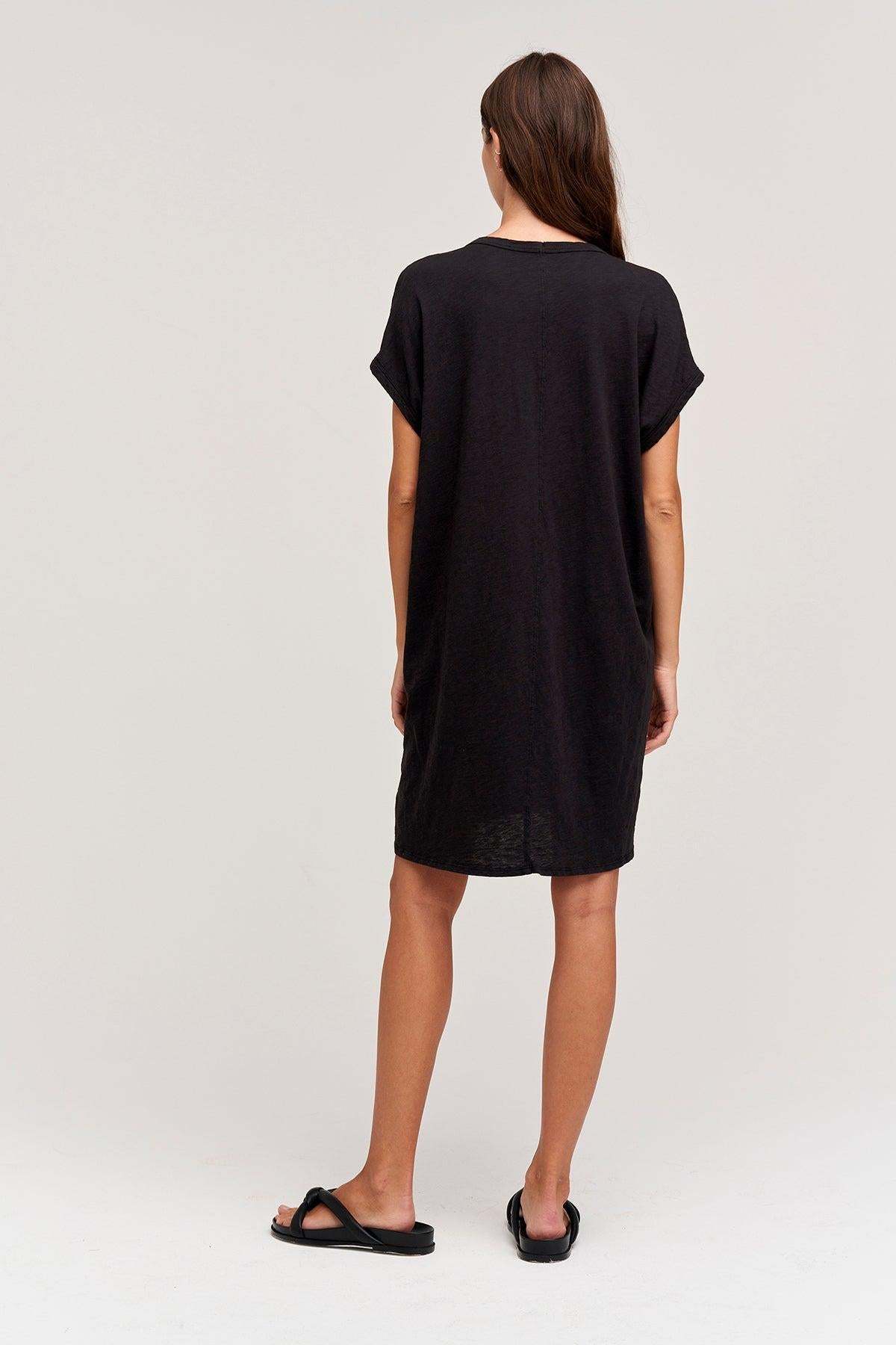 Velvet by Graham & Spencer Hanna Cotton Slub Mix Cocoon Dress - Image 2 of 2