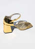 Suzanne Rae HIGH HEEL GOLD 70s SANDAL - GOLD - Thumbnail 4
