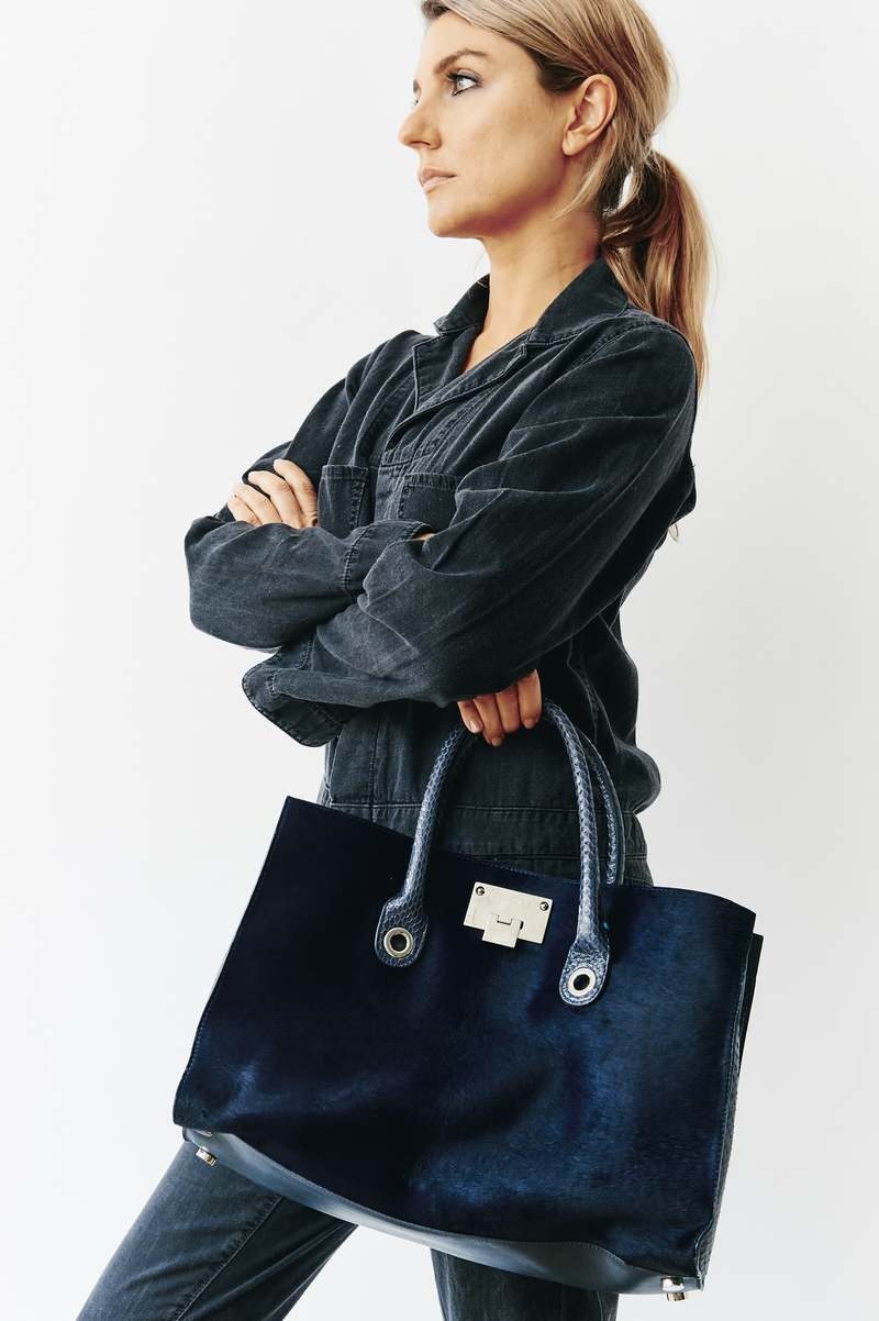 Jimmy Choo Riley Tote - Midnight | Garmentory