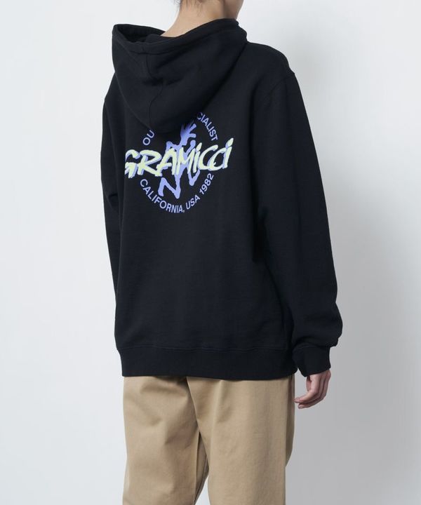 Gramicci Running Man Hooded Sweatshirt - Navy | Garmentory