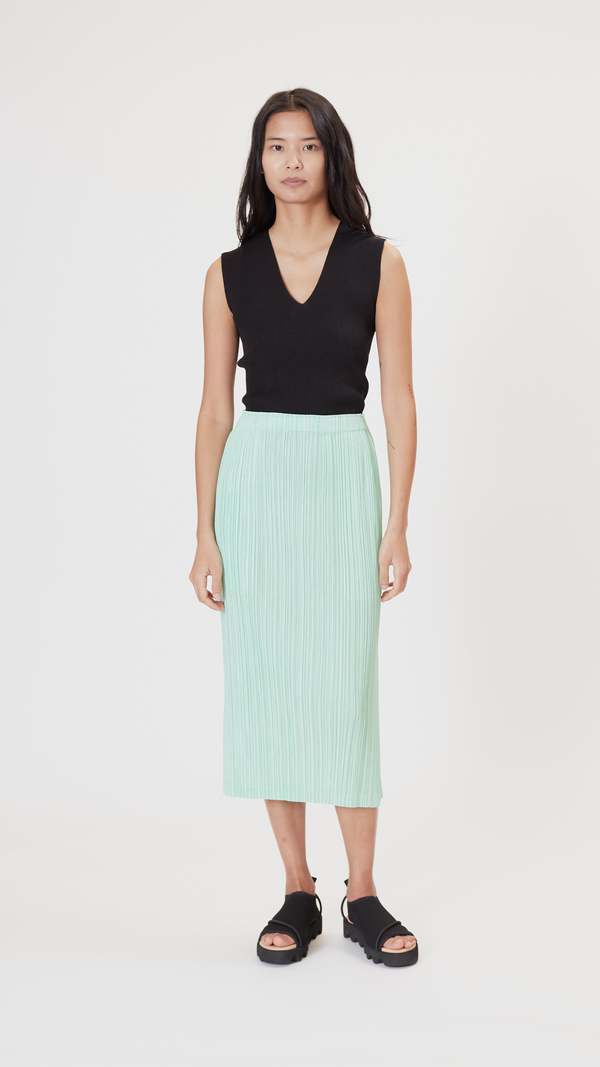 Pleats Please by Issey Miyake Thicker Bottoms 1 Skirt - Mint Green