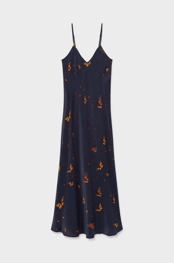 Silk Laundry 90S SLIP DRESS MONARCH NIGHT SKY Garmentory