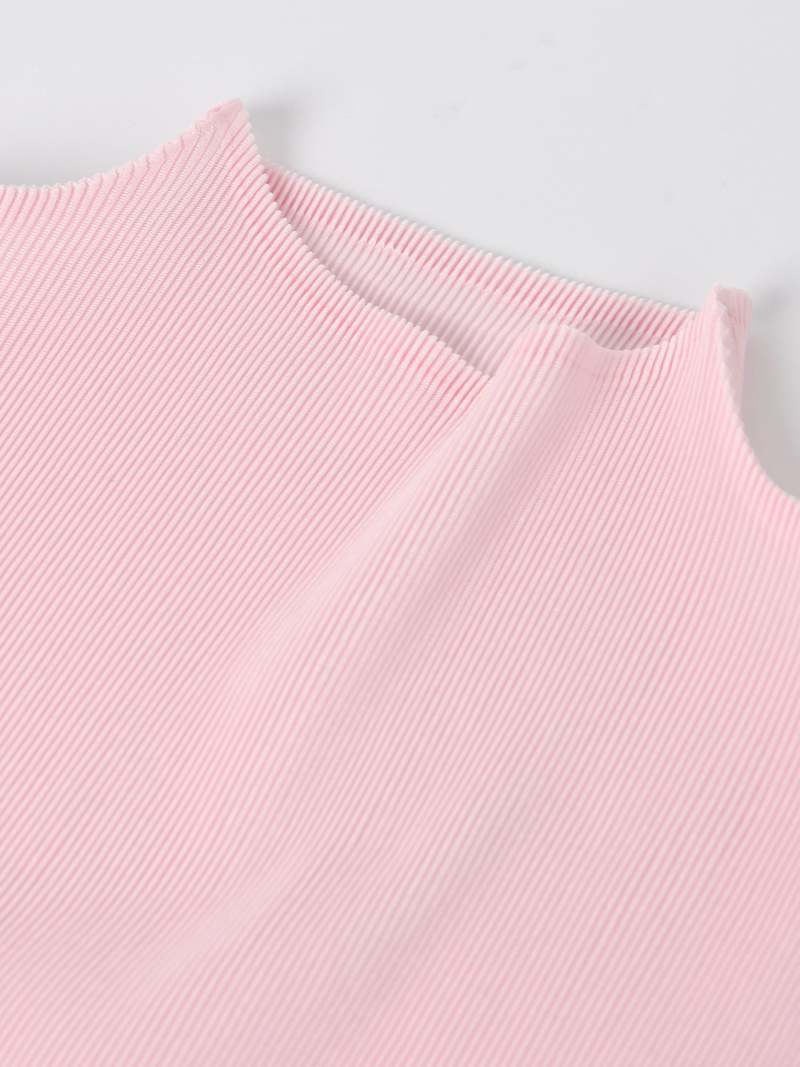 トップス PLEATS PLEASE MIST SEPTEMBER BRIGHT PINK Pleats Please by Issey Miyake Monthly Colours Mockneck Pink