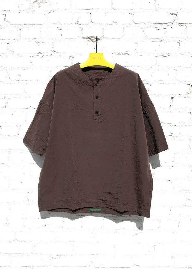 Casey Casey Garment Dyed Cotton P3 Top - Brown | Garmentory