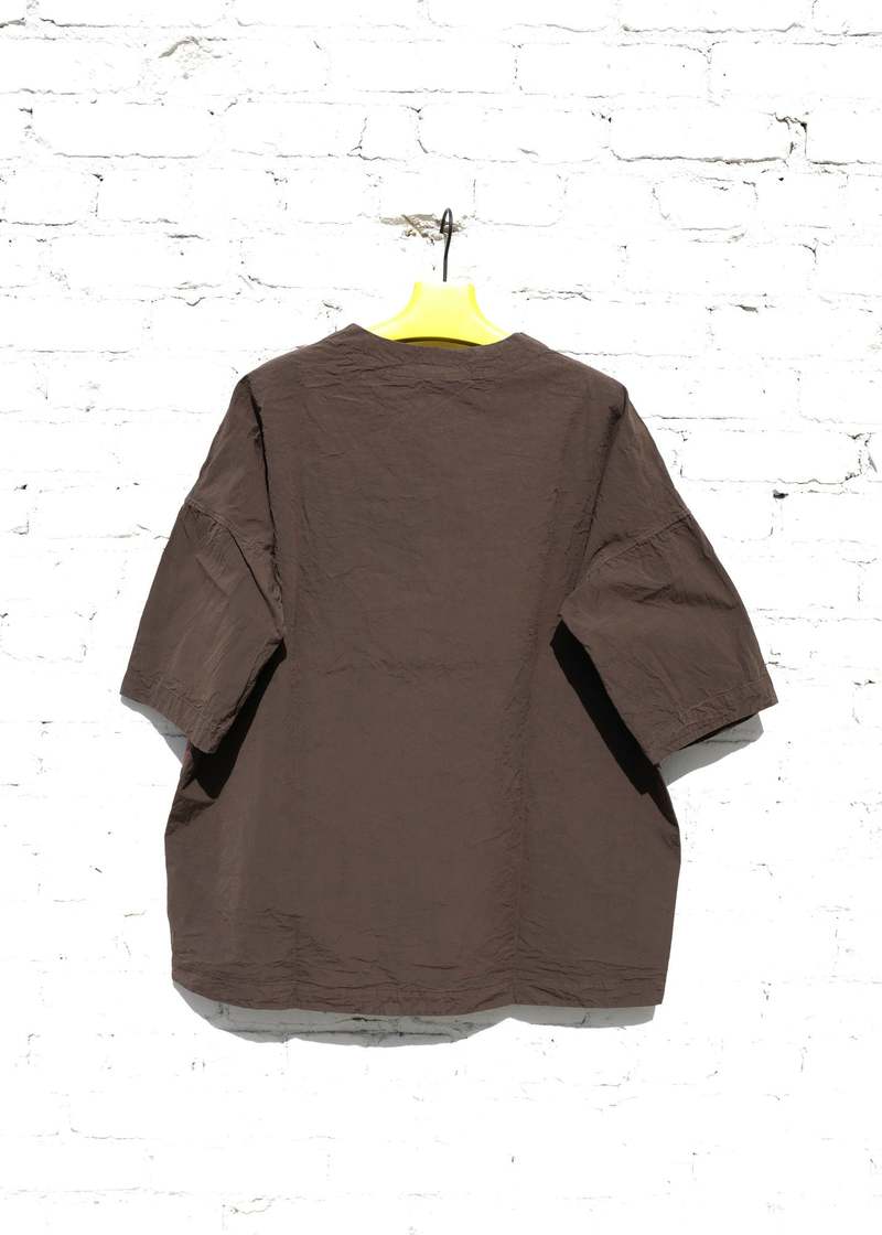 Casey Casey Garment Dyed Cotton P3 Top - Brown | Garmentory