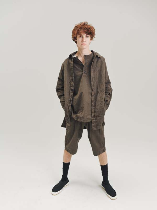 Casey Casey Paper Cotton Sun Shirt - Earth Brown | Garmentory