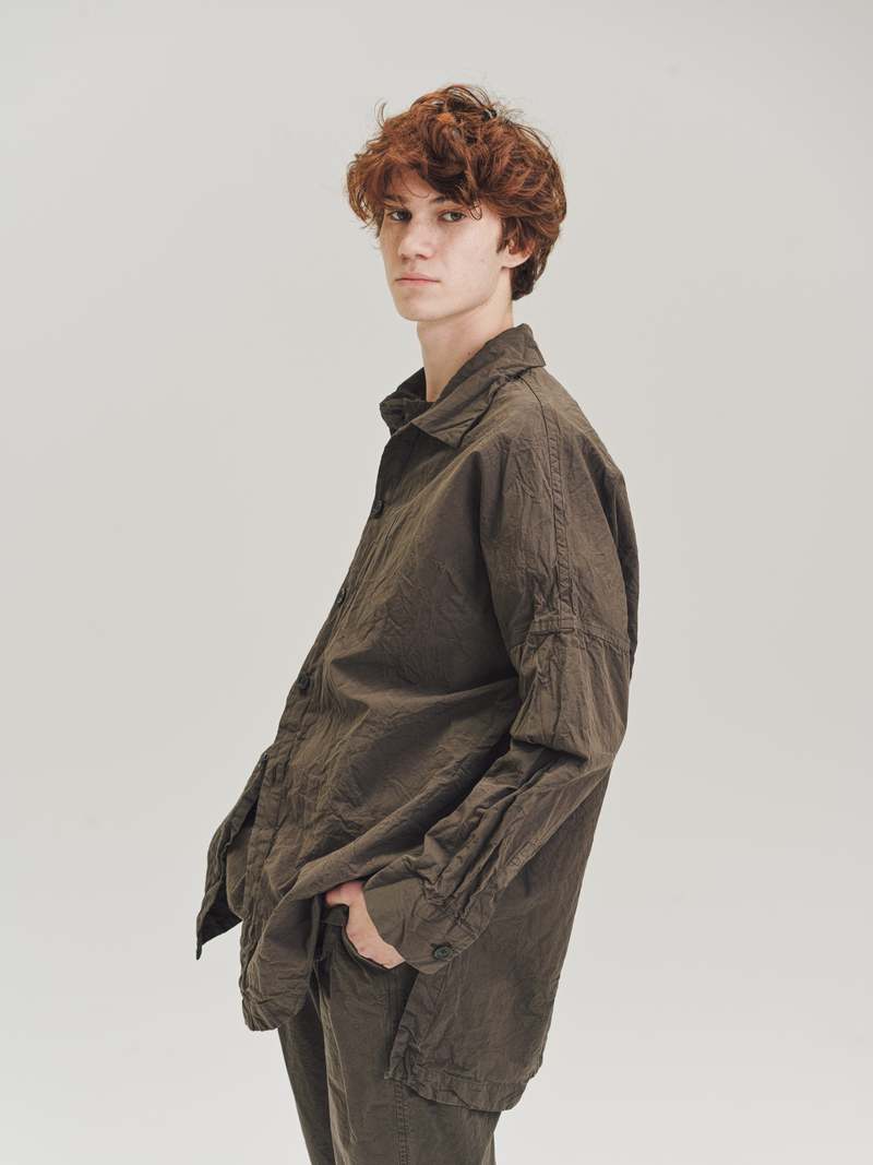 Casey Casey Paper Cotton Sun Shirt - Earth Brown | Garmentory