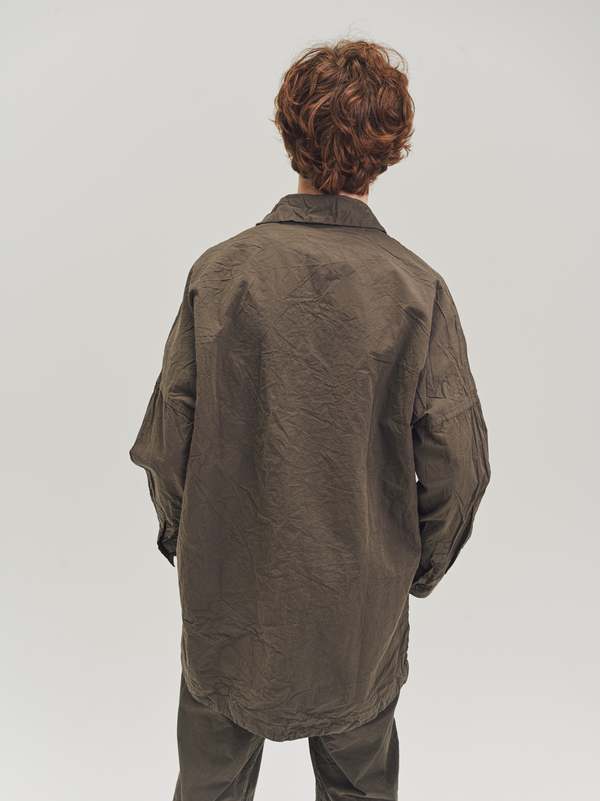 Casey Casey Paper Cotton Sun Shirt - Earth Brown | Garmentory