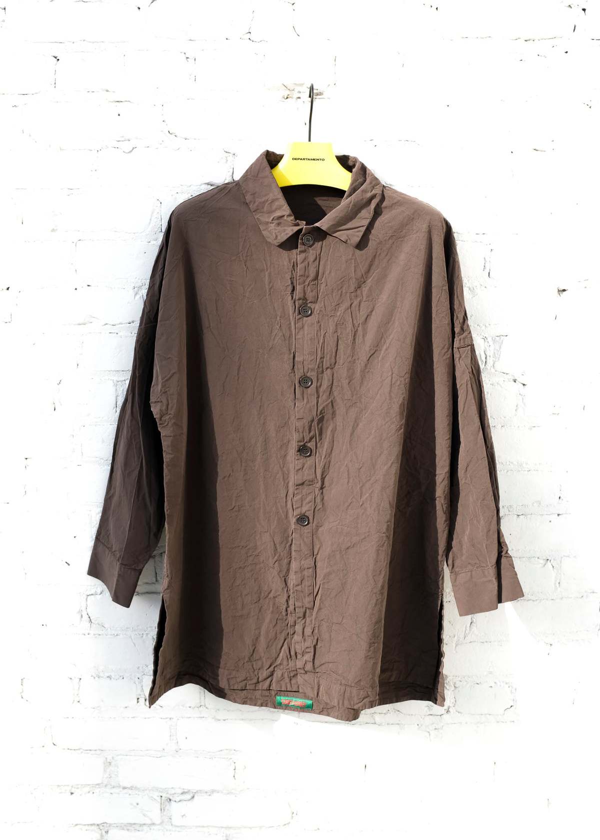 Casey Casey Paper Cotton Sun Shirt - Earth Brown | Garmentory