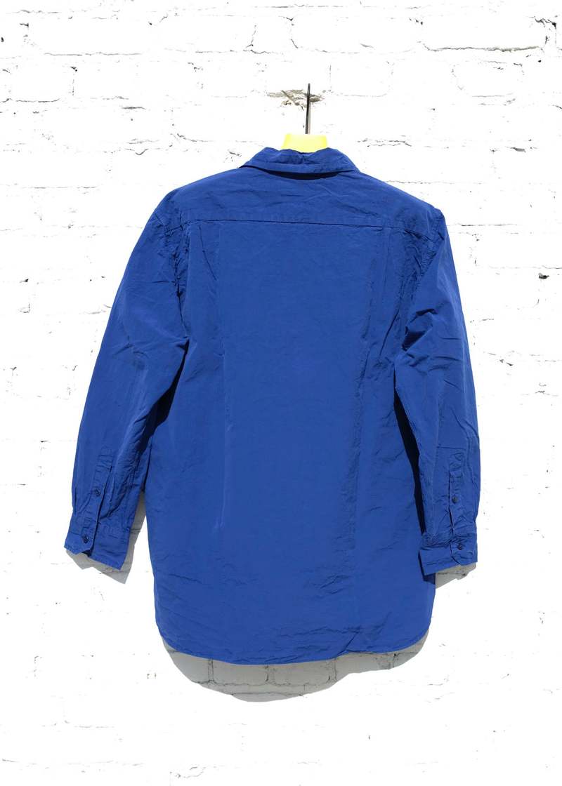 トップス CASEY CASEY/Big Raccourcie Shirt blue Casey Casey Paper Cotton Big Raccourcie Shirt - Klein Blue