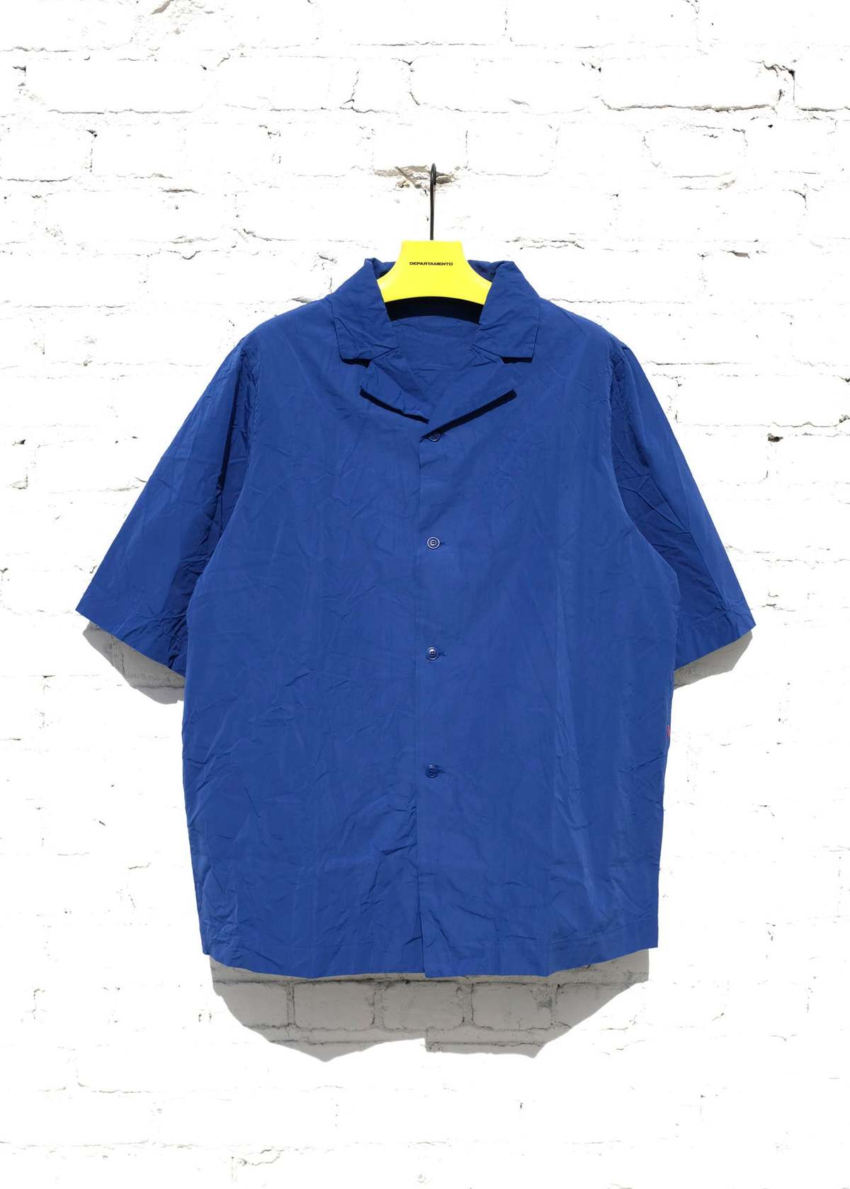 Casey Casey Paper Cotton Verger Bis Bowling Shirt - Indigo Casey Casey Paper Cotton Verger Bis Bowling Shirt - Indigo