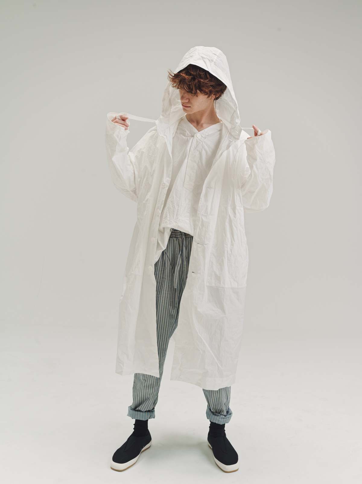 ジャケット・アウター CASEY CASEY / 3 PIECES COAT Casey Casey Nylon 3 Pieces Coat - White | Garmentory