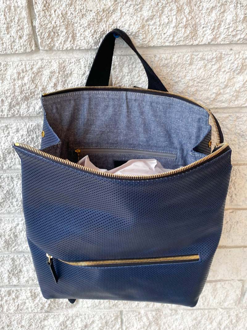 Clare V. Remi Backpack - Navy Perf | Garmentory display picture 2