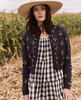 Vintage The Great. The Petal Bobble Cardigan - Navy Sky - Thumbnail 1