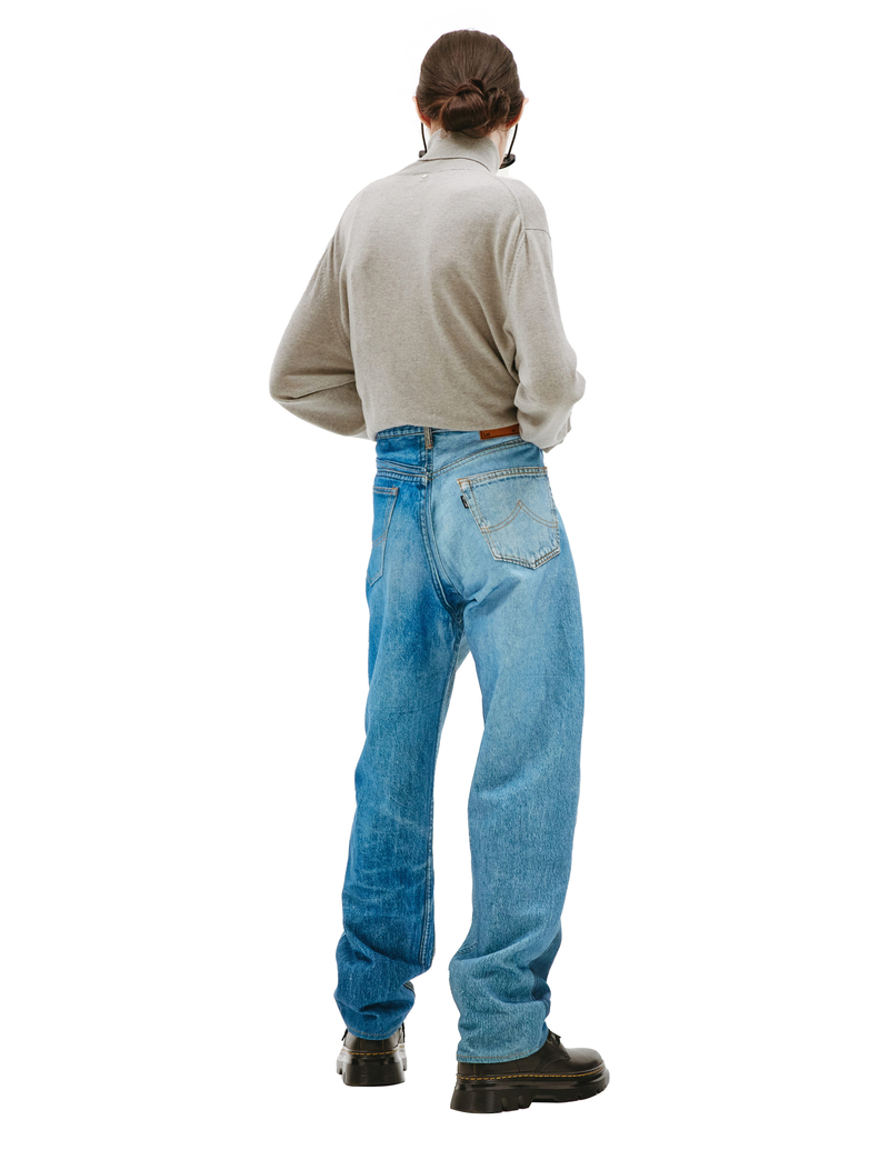 【関税込み】doublet ブルー Photo Print ジーンズ Doublet Photo Print Jeans - blue | Garmentory