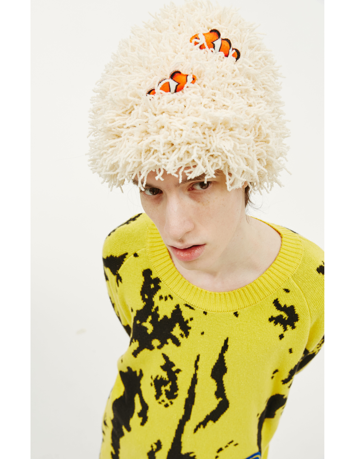 Doublet Banana Jacquard Sweater - YELLOW | Garmentory