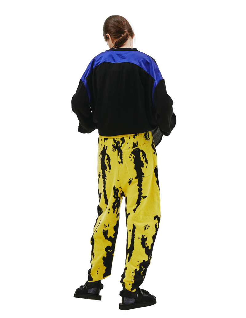 Doublet BANANA JACQUARD KNIT PANTS - YELLOW | Garmentory