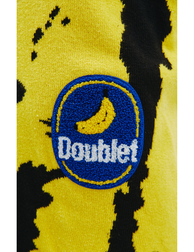 Doublet BANANA JACQUARD KNIT PANTS - YELLOW | Garmentory