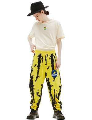 Doublet BANANA JACQUARD KNIT PANTS - YELLOW | Garmentory