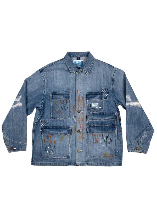 LIBERAIDERS TRIBAL DENIM JACKET XLサイズ リベレイダース ジャケット Liberaiders TRIBAL DENIM JACKET OW